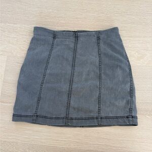 Free People Charcoal Mini Skirt